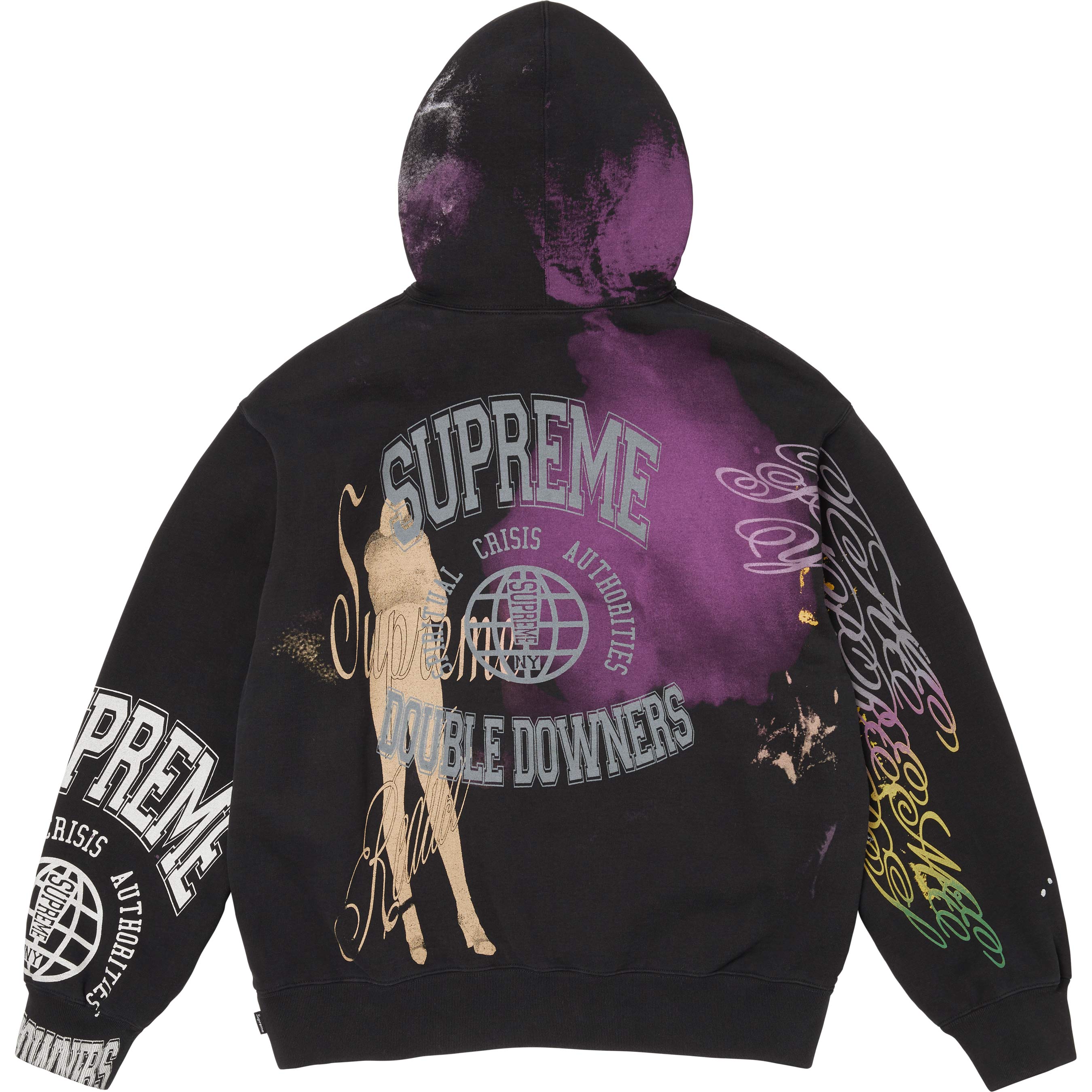 Overprint Hooded Sweatshirt view 4